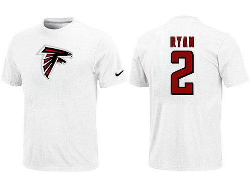 Nike Atlanta Falcons #2 Matt Ryan Name & Number NFL T-Shirt - White